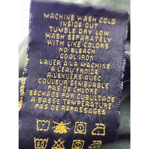 Lucky Brand Graphic T-Shirt Men's M Green Spell out Classic Fit VTG Y2K - Picture 4 of 4